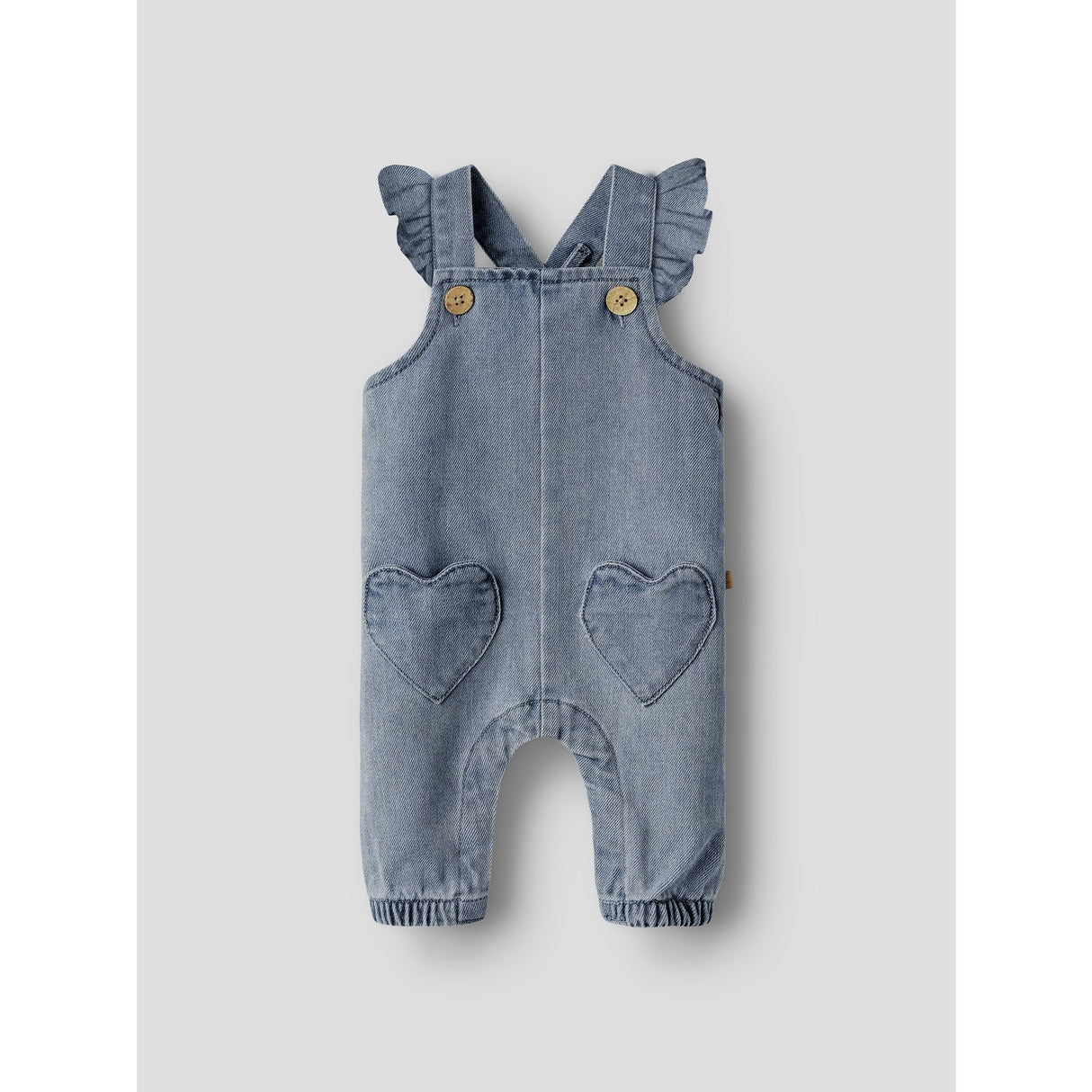 Lil'Atelier Medium Blue Denim Nbflulia Loose Dnm Overall 4017-Cj Lil