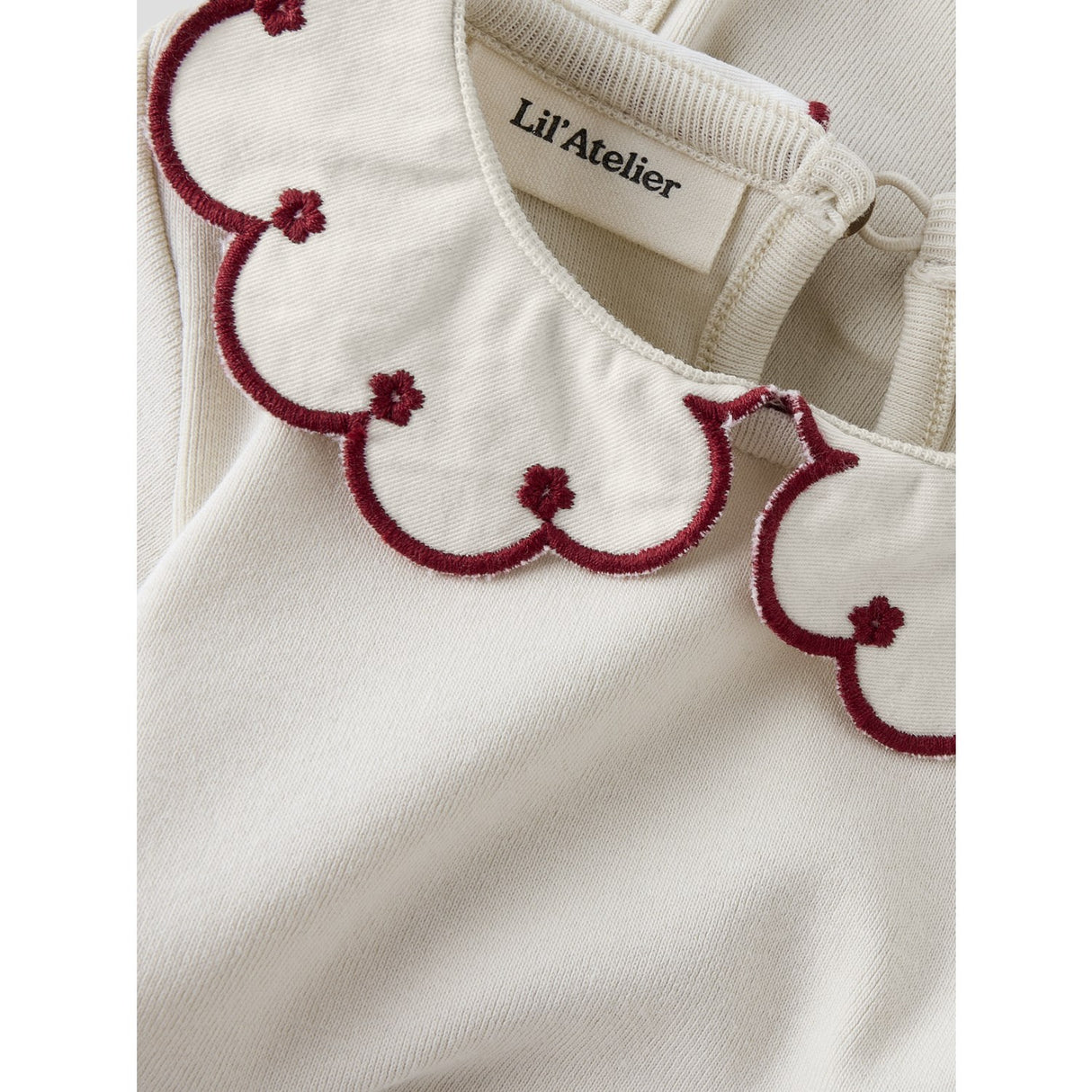 Lil'Atelier Turtledove Red Dahlia Nbffundo Lus Ls Slim Body Lil