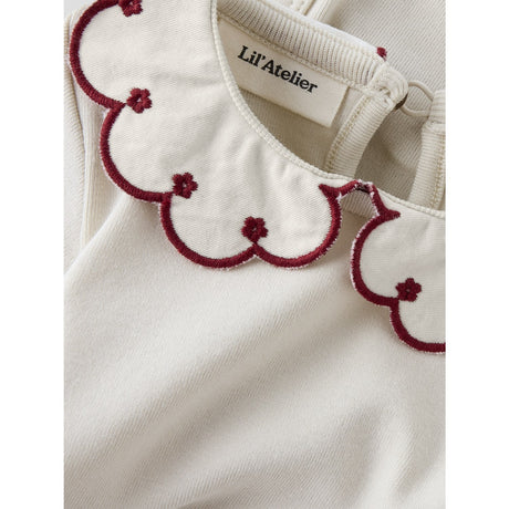 Lil'Atelier Turtledove Red Dahlia Nbffundo Lus Ls Slim Body Lil