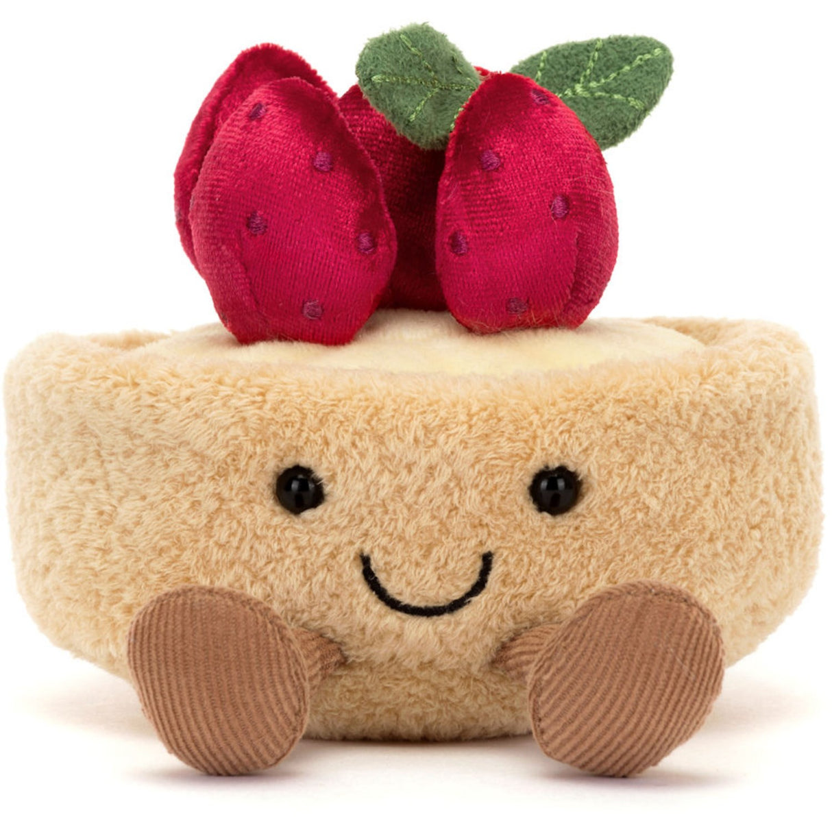 Jellycat Food Bake, Amuseables Fleurette Tarte Aux Fraises 11 Cm