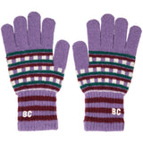 Bobo Choses Purple Jacquard Long Gloves