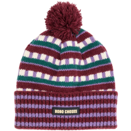 Bobo Choses Purple Jacquard Beanie