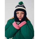 Bobo Choses Midnight Blue Striped Beanie