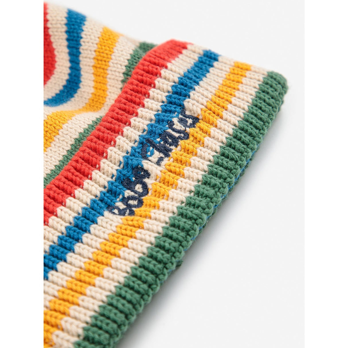 Bobo Choses Offwhite Tic Tac Toe Knitted Striped Beanie