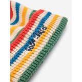 Bobo Choses Offwhite Tic Tac Toe Knitted Striped Beanie