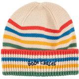 Bobo Choses Offwhite Tic Tac Toe Knitted Striped Beanie