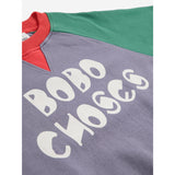Bobo Choses Multicolor Color Block Ranglan Sweatshirt