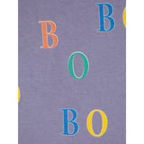 Bobo Choses Navy Blue Multicolor Bobo All Over Ranglan T-Shirt