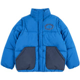 Bobo Choses Blue Tic Tac Toe Padded Anorak