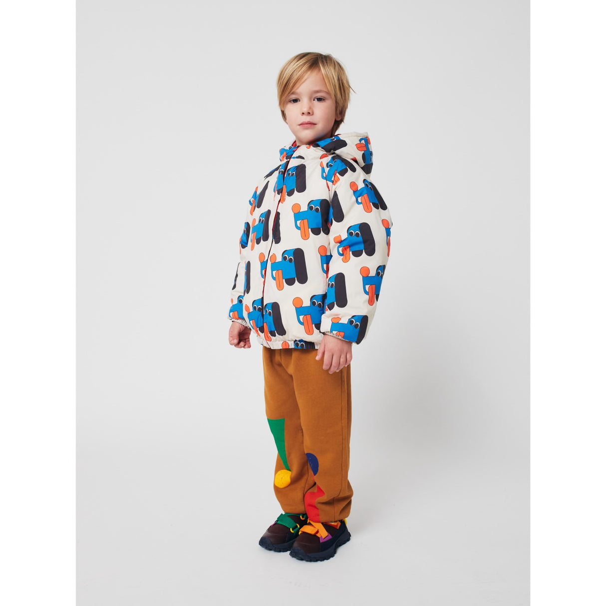 Bobo Choses Offwhite Doggy Mate All Over Reversible Anorak