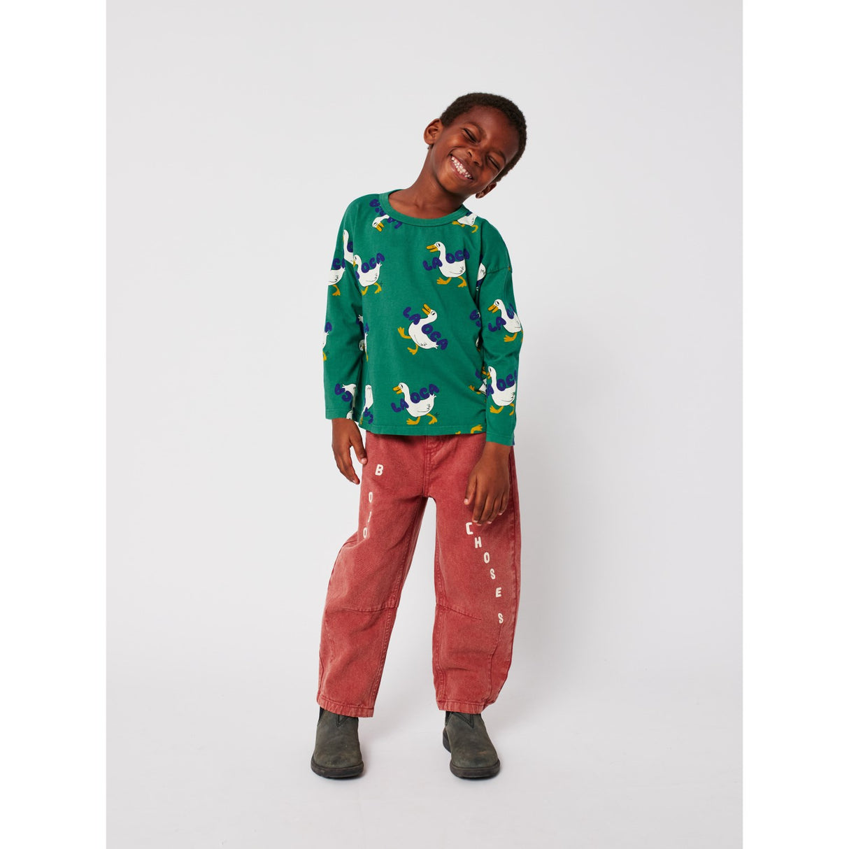 Bobo Choses Green La Oca All Over T-Shirt