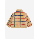 Bobo Choses Offwhite Stripe Color Sheepskin Jacket