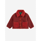 Bobo Choses Green La Oca All Over Reversible Sheepskin Jacket