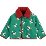 Bobo Choses Green La Oca All Over Reversible Sheepskin Jacket