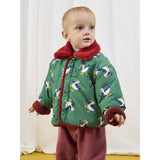 Bobo Choses Green La Oca All Over Reversible Sheepskin Jacket