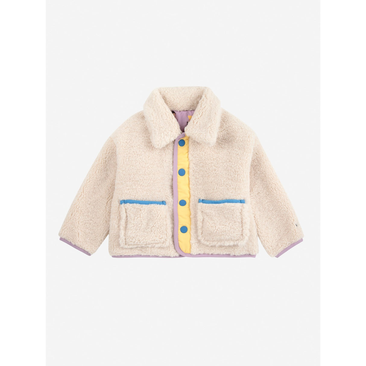 Bobo Choses Lavender Game Pawns All Over Reversible Sheepskin Jacket