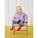 Bobo Choses Lavender Game Pawns All Over Reversible Sheepskin Jacket