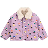 Bobo Choses Lavender Game Pawns All Over Reversible Sheepskin Jacket