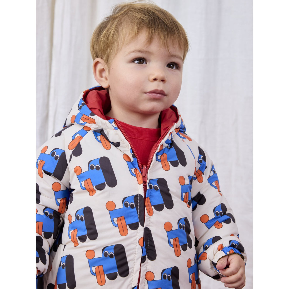 Bobo Choses Multicolor Doggy Mate All Over Reversible Jacket