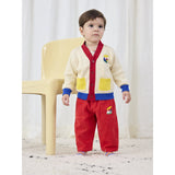 Bobo Choses Offwhite Bobo Choo Choo Color Block Cardigan