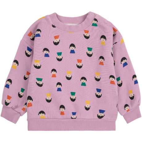 Bobo Choses Lavender Game Pawns All Over Sweatshirt