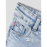 Name It Light Blue Bleached Denim Nmfrose Wide Emb Jeans 2633-Fr Noos