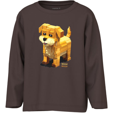 Name It Seal Brown Nmmsalan Ls Nreg Top