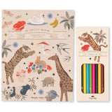 Konges Sløjd Multi Activity Book With Colouring Pencils