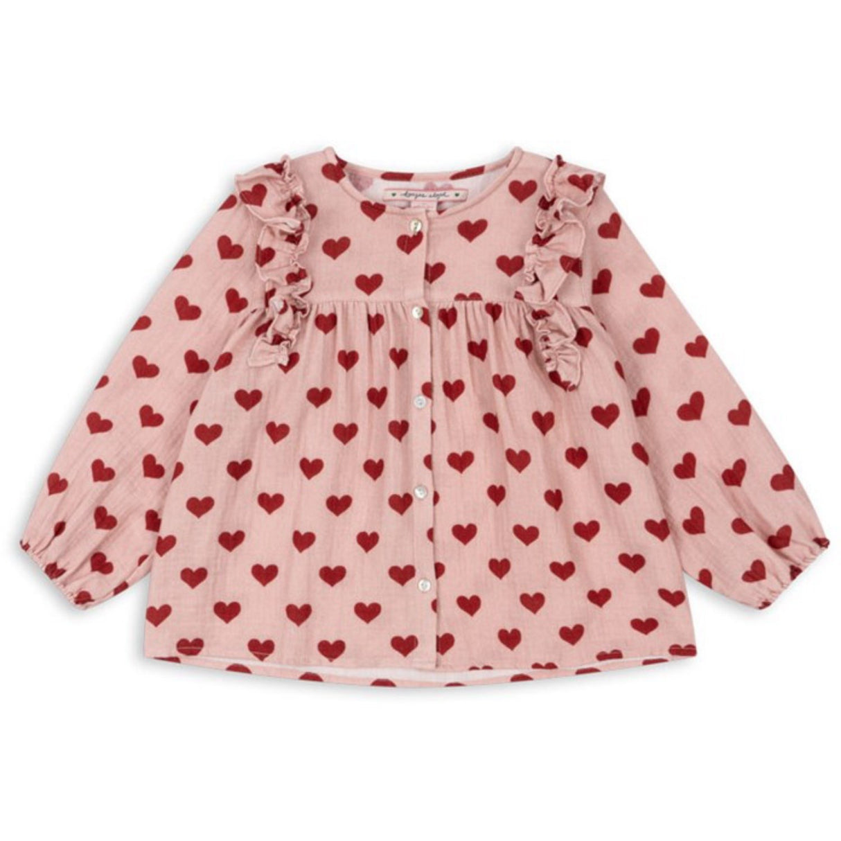 Konges Sløjd Amour Mellow Coco Frill Shirt GOTS