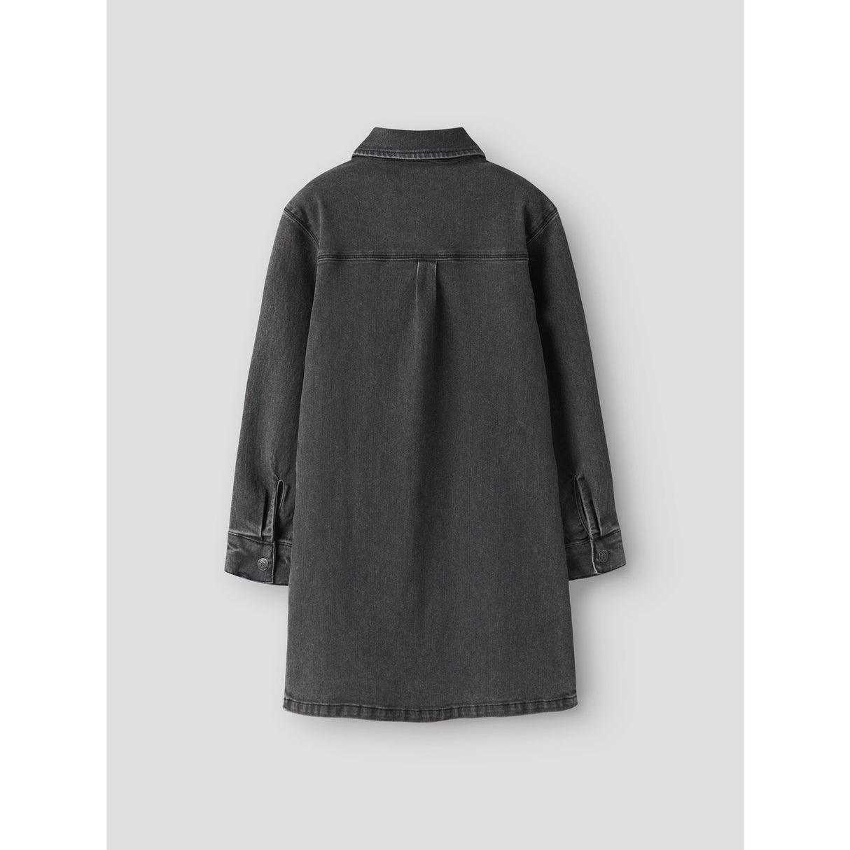 Name It Medium Grey Denim Nkfjeannie Ls Dnm Dress 2133-Ft B