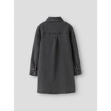 Name It Medium Grey Denim Nkfjeannie Ls Dnm Dress 2133-Ft B