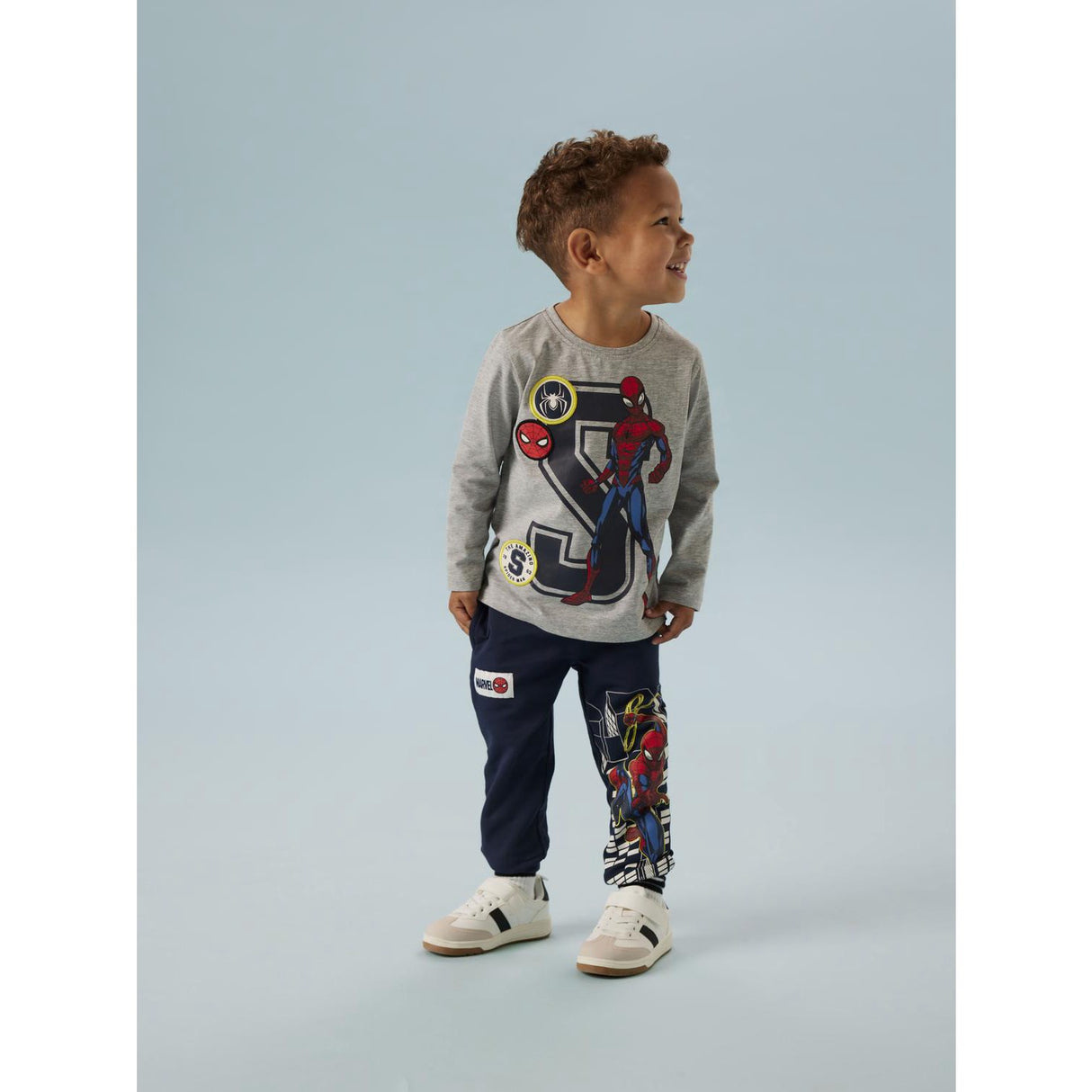 Name It Navy Blazer Nmmdion Spider Nreg Swe Pants Unb Mar
