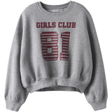 Name It Grey Melange Nkftaya Ls Rlx Short Sweat Bru Box