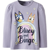 Name It Lavender Gray Nmfjessie Bluey Ls Top Box Noos Sky