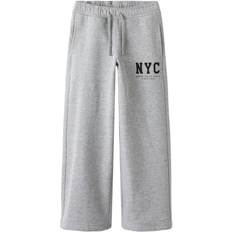 Name It Grey Melange Nkfbelisso Wide Sweat Pants Unb