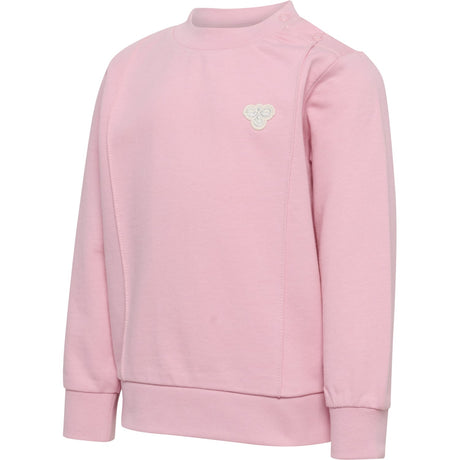 Hummel Pink Nectar Mini Reg Pintuck Sweatshirt