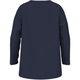 Name It Navy Blazer Snack Time Nmfviolet Ls Loose Top