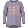 Name It Lavender Gray 3 Teddy Bears Nmfviolet Ls Loose Top