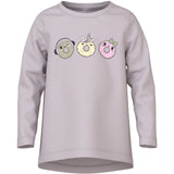 Name It Lilac Marble Donuts Nmfviolet Ls Loose Top