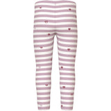 Name It Cloud Dancer Heart Stripe Nmfdavina Aop Swe Leggings Bru