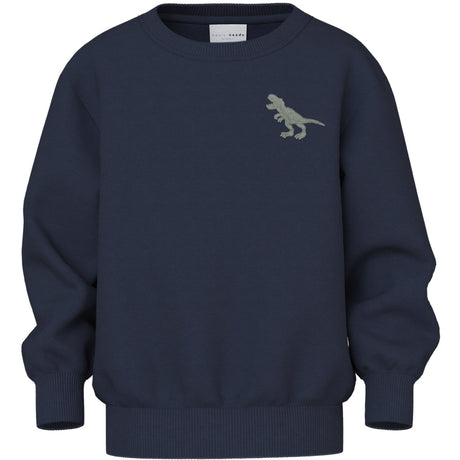 Name It Navy Blazer Dino Nmmvallen Ls Nreg Sweat Bru