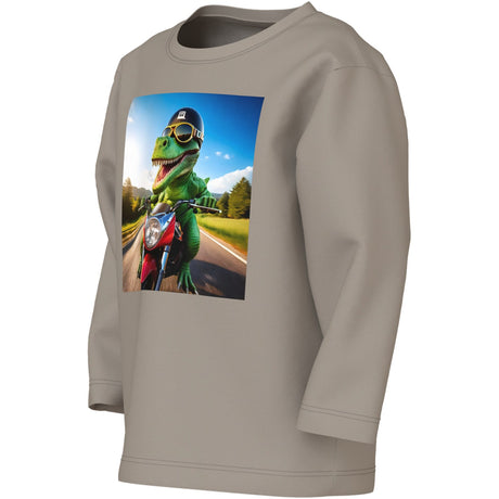 Name It Vintage Khaki Dino Motorcycle Nmmvoto Ls Nreg Top