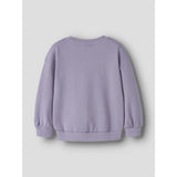 Name It Lavender Gray Ballerina Bear Nmfvalona Ls Long Rlx Sweat Bru