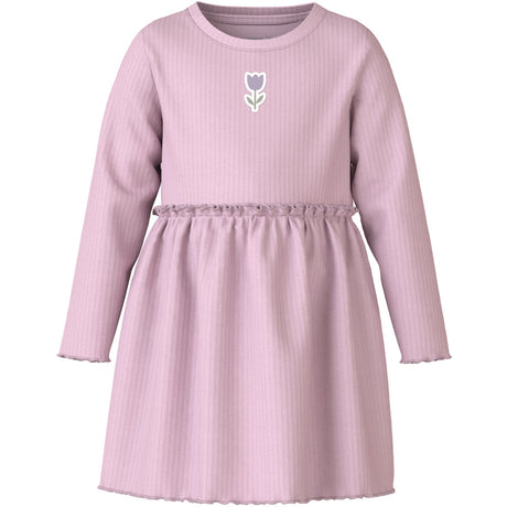 Name It Dawn Pink Tulip Nmfvemma Ls Dress