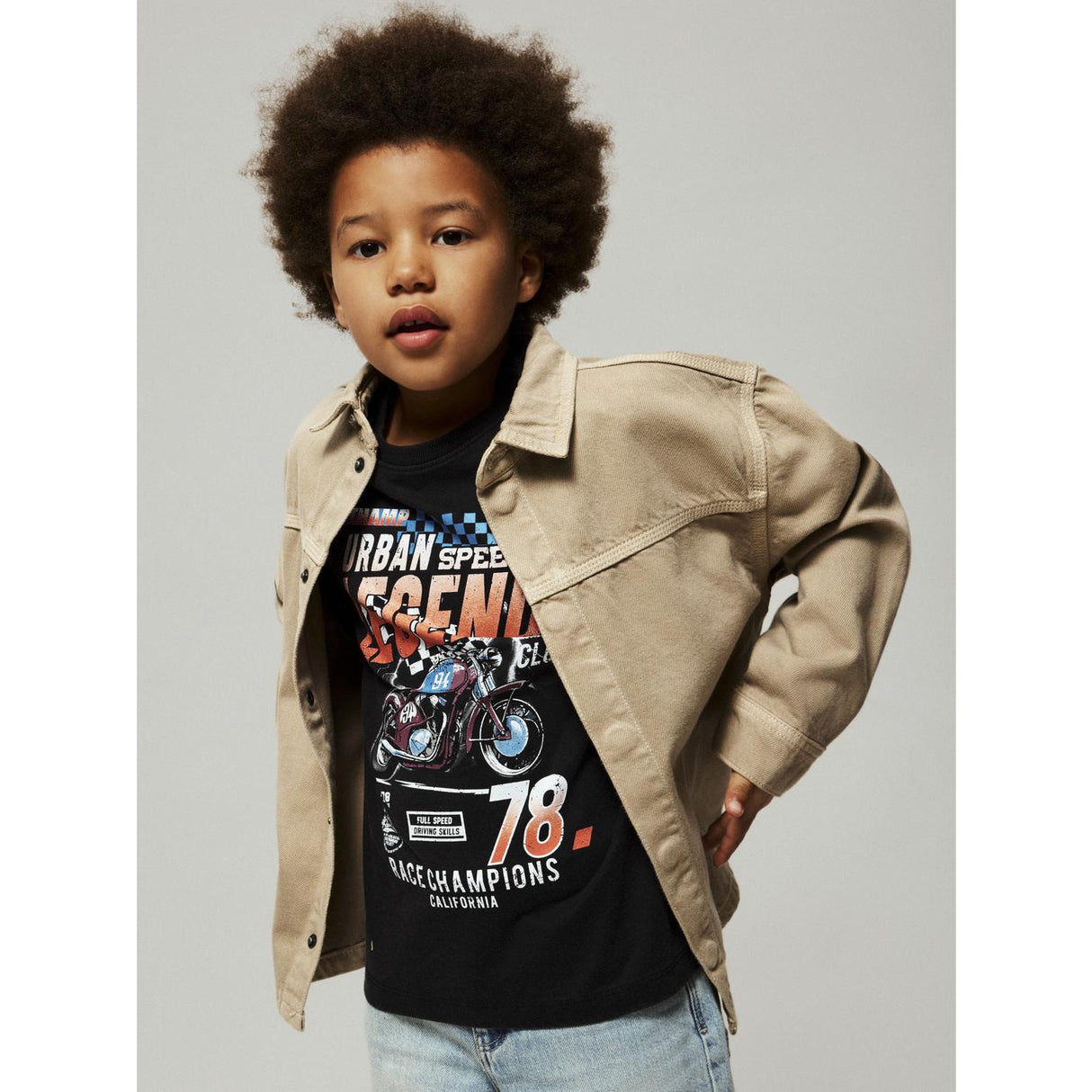 Name It Chinchilla Nkmbobby Oz Twi Ls Shirt 3990-Tw B