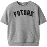 Name It Grey Melange Nkmbobby Ss Rlx Sweat Bru