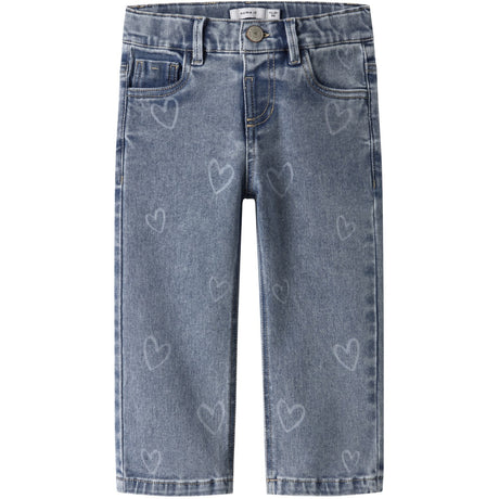 Name It Medium Blue Denim Nmfrose Straight Laser Jeans 2583-Gy B