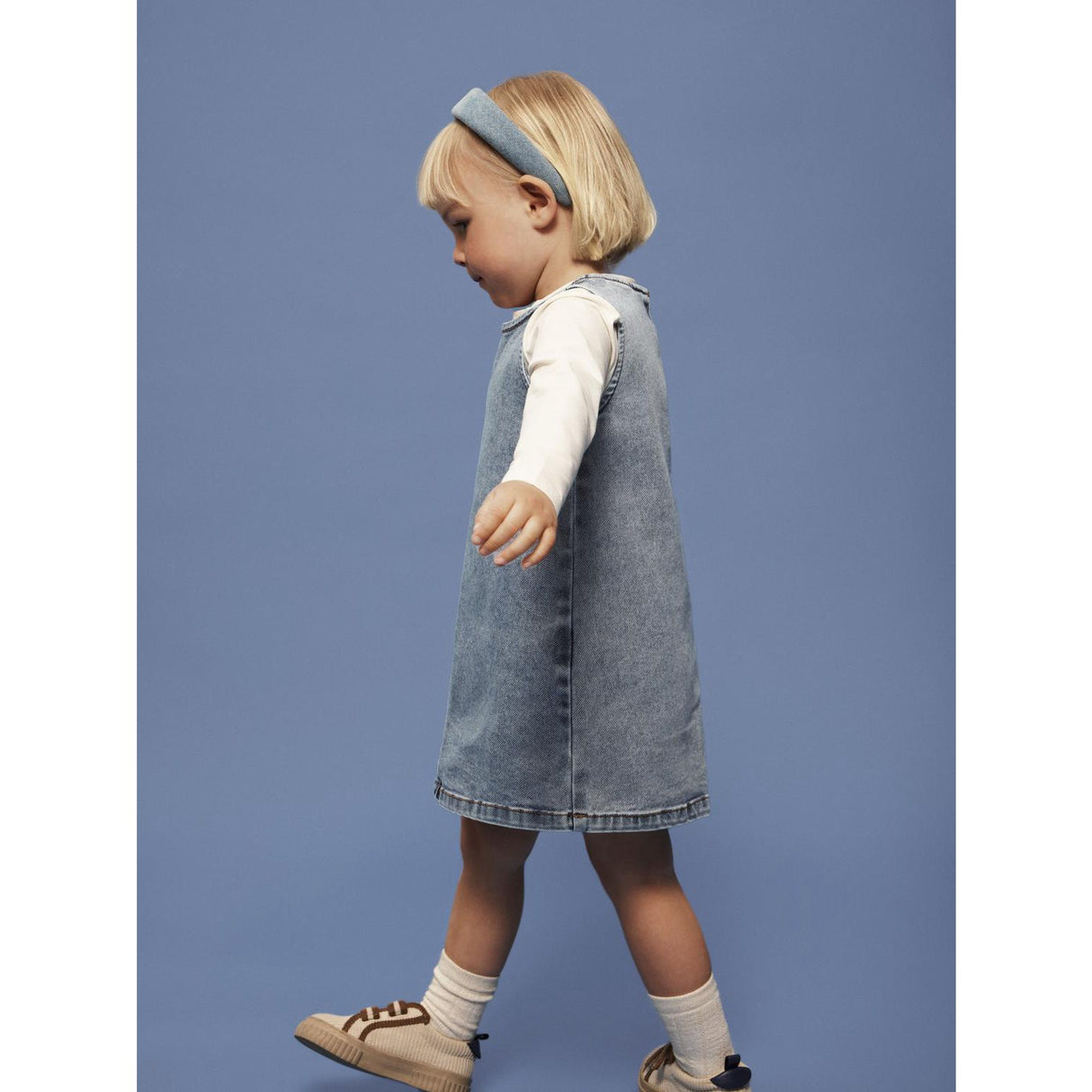Name It Medium Blue Denim Nmfamelia Sl Dnm Dress 2188-Gy T