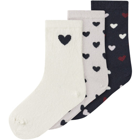 Name It Light Grey Melange Nmftua 3P Socks