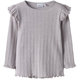 Name It Lilac Marble Melange Nmfblitta Ls Xsl Top